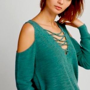Women’s Express cold shoulder sweater